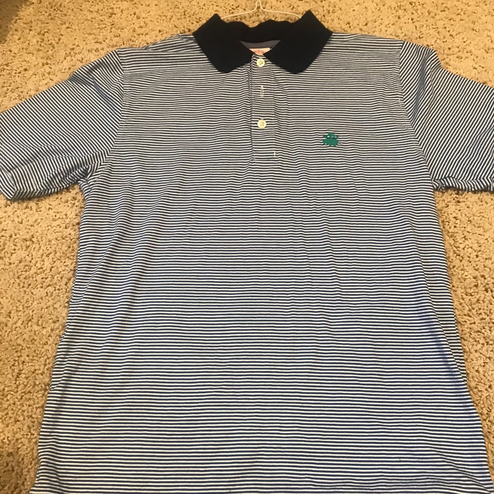 Brooks Brothers Blue Stripe Polo Sz Small
